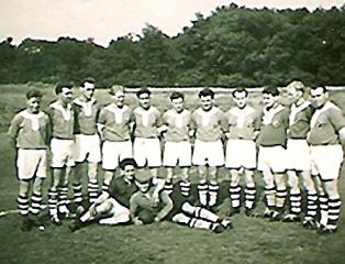 I. Männermannschaft 1957 in Leipzig. 